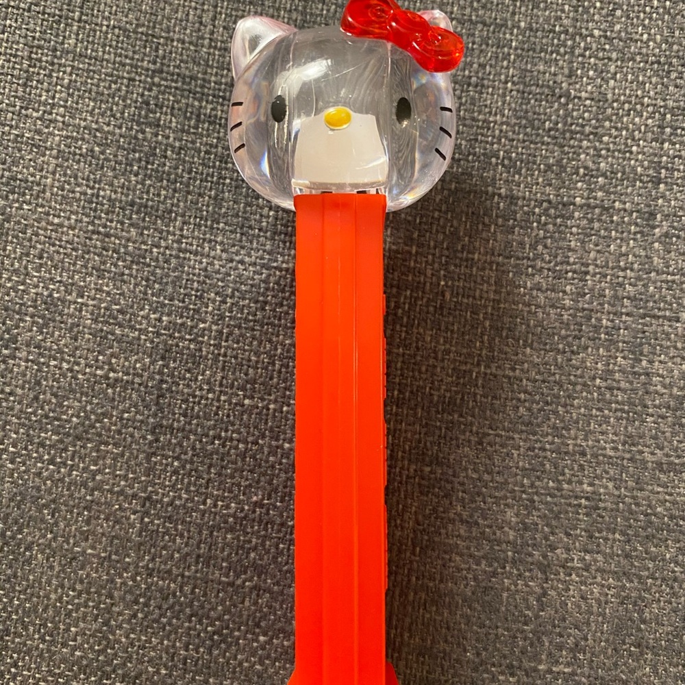 Hello Kitty Pez Dispenser Crystal Head Red Sanrio